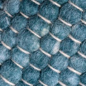 Tappeto di lana Alpen 100% pura lana - Petrolio - 40 x 60 cm