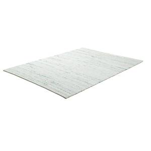 Wollen vloerkleed Alpen 100% scheerwol - Wit/Blauw - 120 x 180 cm