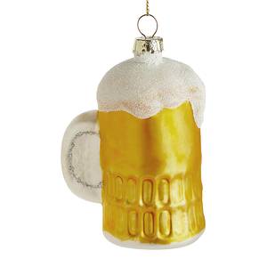 Addobbo albero Natale HANG ON Birra Vetro - Giallo