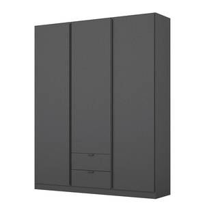 Armadio con ante battenti Style Up Grigio-metallico - Larghezza: 136 cm - Senza ante a specchio