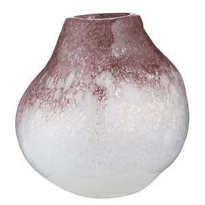 Vase Vidrio Farbglas - Weiß / Lila - 20 x 23 cm