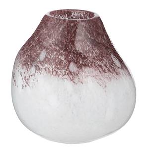 Vase Vidrio Verre coloré - Blanc / Violet - 15 x 15 cm