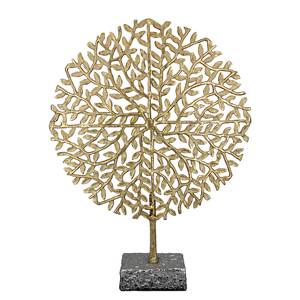 Sculptuur Tree aluminium - goudkleurig
