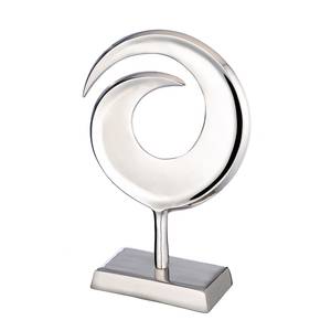 Sculptuur Swirl aluminium - zilverkleurig - 35 x 47 cm