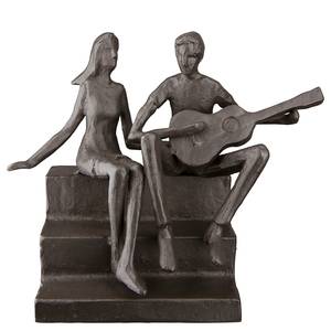 Sculpture Gitarrenspieler Fer - Marron