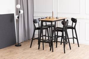 Chaises de bar Rigby - Lot de 2 Noir