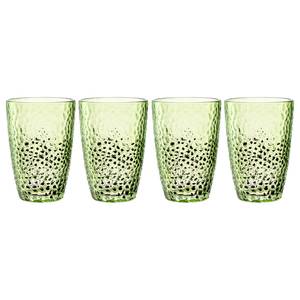 Drinkglas Matera set van 4 gekleurd glas - Groen