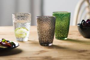 Drinkglas Matera set van 4 gekleurd glas - Groen