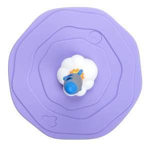 Set di 3 bicchieri Bambini Avventura Vetro trasparente / Silicone - Blu scuro - Altezza: 10 cm