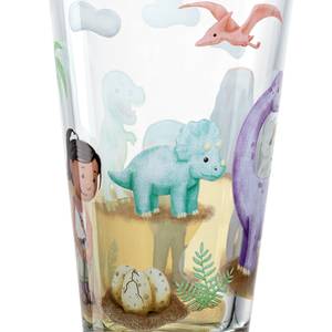 Verres Bambini Avventura - 3 éléments Verre transparent / Silicone - Vert - Hauteur : 14 cm