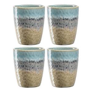 Mok Matera set van 4 keramiek - Blauw/beige