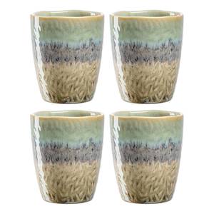 Tasses Matera - Lot de 4 Céramique - Vert / Beige