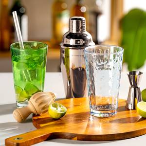 Drinkglas Optic transparant glas - Lichtgroen - Set van 4 - Capaciteit: 0.54 L