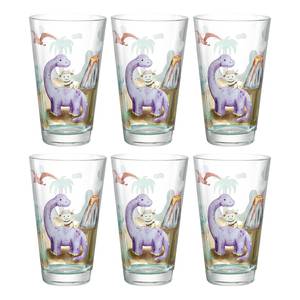 Drinkglas Bambini Avventura set van 6 transparant glas - Groen - Hoogte: 17 cm