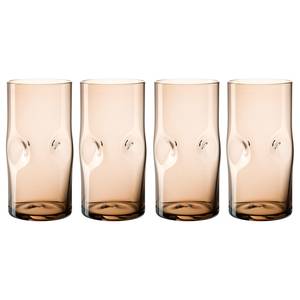 Verres Vesuvio - Lot de 4 Verre coloré - Marron