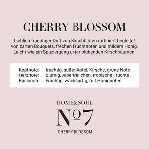 Bougie parfumée HOME&SOUL Cherry Blossom Bois de pin / Cire de soja / Paraffine / Verre - Rose clair