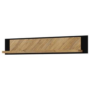 Wandplank Kardama Bartex eikenhouten look/mat zwart