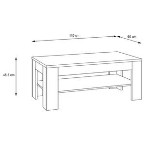 Salontafel Jabauri 110 cm Riviera eikenhouten look