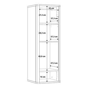 Hängeschrank Soodoma Anthrazit / Eiche Artisan Dekor