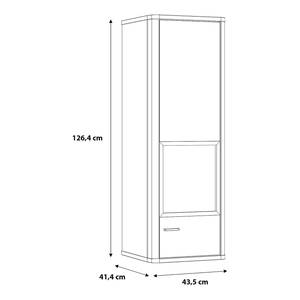 Hängeschrank Soodoma Anthrazit / Eiche Artisan Dekor