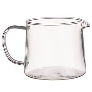 Theepot TEA TIME transparant glas/roestvrij staal - zwart