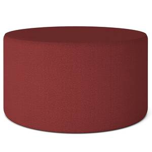 Hocker DOTTO scheerwol - Donkerrood - Diameter: 80 cm