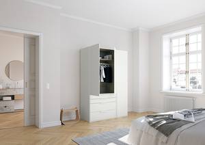 Armoire à portes battantes Purisma B Blanc alpin - Largeur : 151 cm