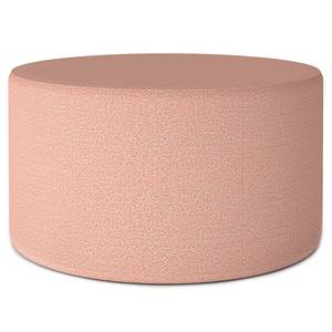 Hocker DOTTO scheerwol - Babyroze - Diameter: 80 cm