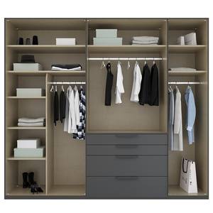 Armoire à portes battantes Purisma B Graphite - Largeur : 251 cm