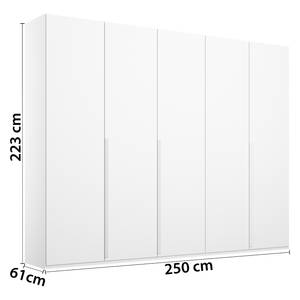 Armoire à portes battantes Purisma A Blanc alpin - Largeur : 251 cm