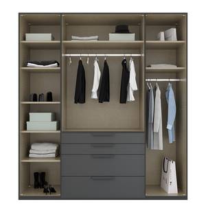 Armoire à portes battantes Purisma B Graphite - Largeur : 201 cm