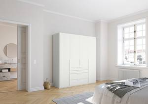 Armoire à portes battantes Purisma B Blanc alpin - Largeur : 201 cm