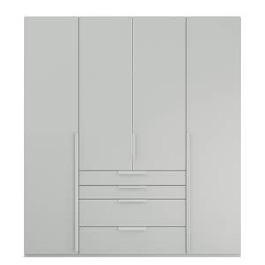 Armoire à portes battantes Purisma B Gris soie - Largeur : 201 cm