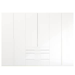 Armoire Purisma avec portes en verre B Blanc alpin - Largeur : 301 cm