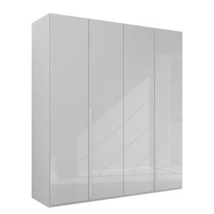 Armoire Purisma avec portes en verre A Gris soie - Largeur : 201 cm