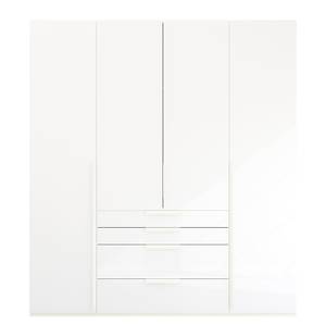 Armoire Purisma avec portes en verre B Blanc alpin - Largeur : 201 cm