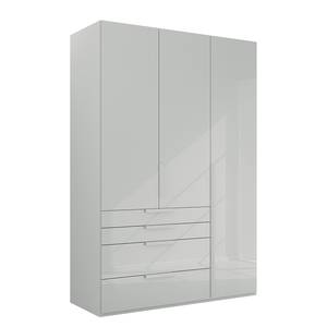 Armoire Purisma avec portes en verre B Gris soie - Largeur : 151 cm