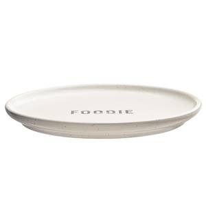 Assiette FOOD TALK Foodie Blanc - Pierre - 1.6 x 1 x 15 cm