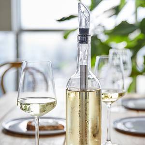 Weinausgießer SOMMELIER Silber - Metall - Kunststoff - 2.5 x 2.5 x 32 cm