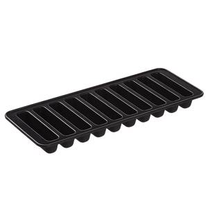 IJsblokjesvorm COOL DOWN Zwart - Plastic - 9 x 2 x 25 cm