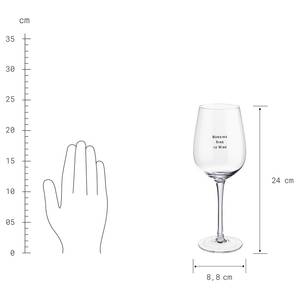 Weinglas HAPPY HOUR Nine to Wine Durchsichtig - Glas - Höhe: 24 cm