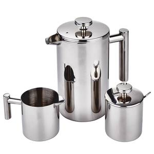 Kaffeepresse HOUSE BLEND Silber - Metall - 10 x 21 x 18 cm