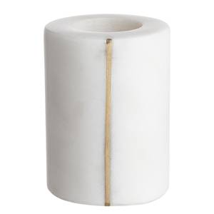 Kerzenhalter-Set MARBLE 2-teilig Marmor - Weiß