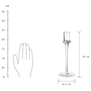 Kerzenhalter-Set INVISIBLE 2-teilig Glas - Transparent