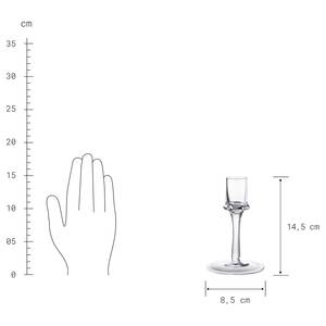 Kerzenhalter-Set INVISIBLE 2-teilig Glas - Transparent