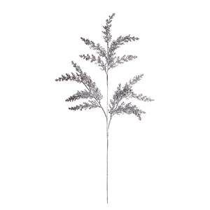 Kunstblume FLORISTA Glitzerzweig Polyester PVC - Silber