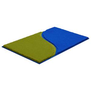 Zerbino Manta Poliacrilico - Blu / Verde - 70 x 120 cm