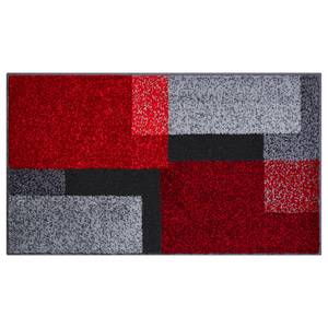 Badmat Atala polyacryl - Rood/grijs - 60 x 100 cm