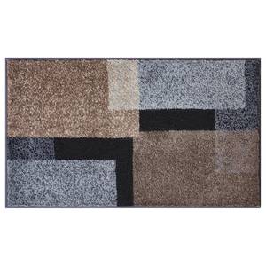 Tapis de bain Atala Polyacrylique - Marron / Gris - 70 x 120 cm