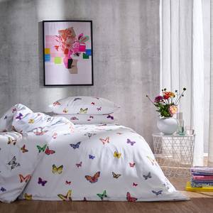 Parure de lit en satin mako Lucky Coton - Multicolore - 135 x 200 cm + oreiller 80 x 80 cm